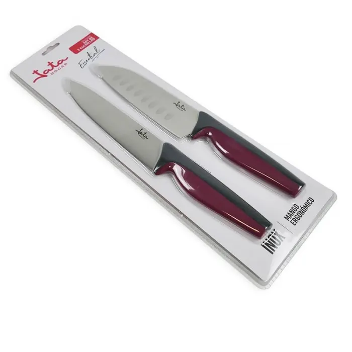 Conjunto de 2 facas de cozinha e Santoku Essential HACC4500