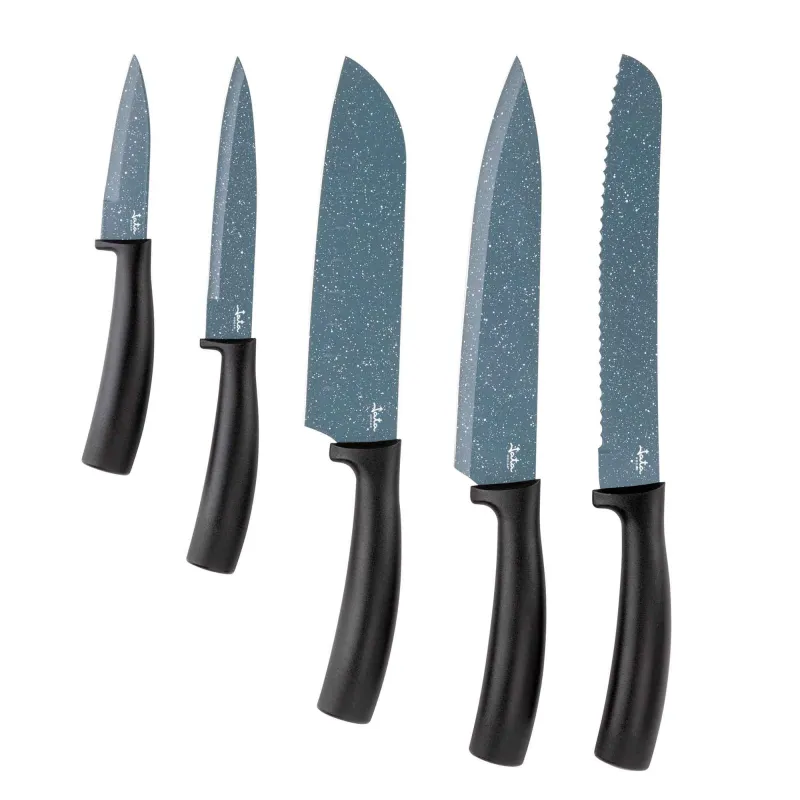 Conjunto de 5 facas com suporte de mesa HACC4504