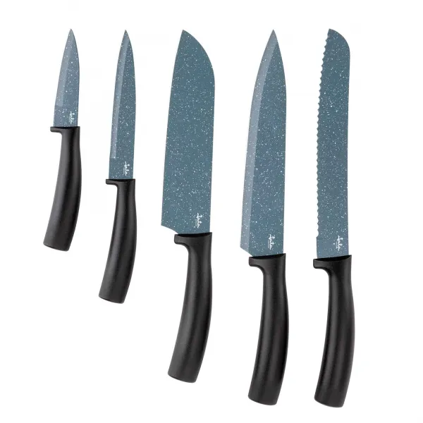 Conjunto de 5 facas com suporte de mesa HACC4504