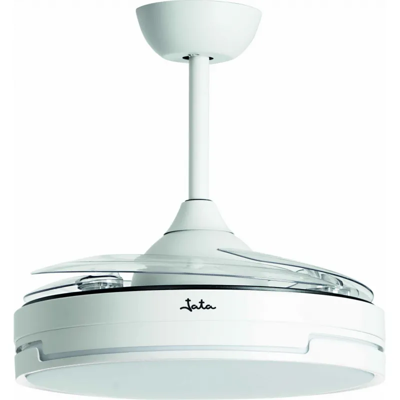 Ventilador de techo con luz y aspas retráctiles...