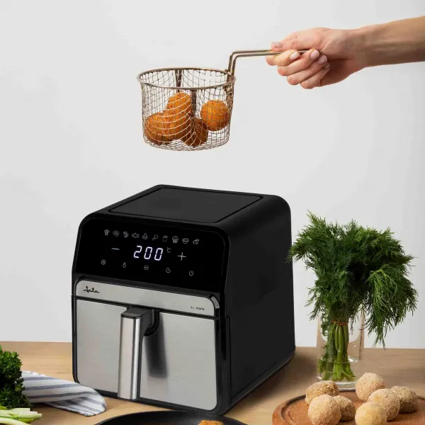 Fritadeira de ar sem óleo com resistência dupla 8 L JEFR1242