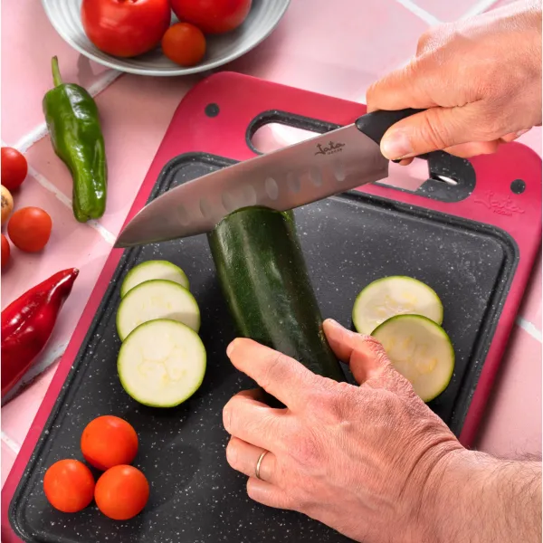 Conjunto de 2 facas de cozinha e Santoku Essential HACC4500
