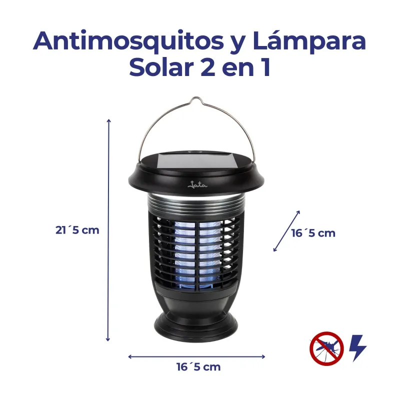 Aphana insetos e lâmpada solar 2 em 1 MELI0420