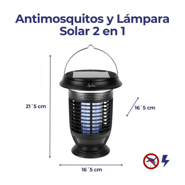 Aphana insetos e lâmpada solar 2 em 1 MELI0420
