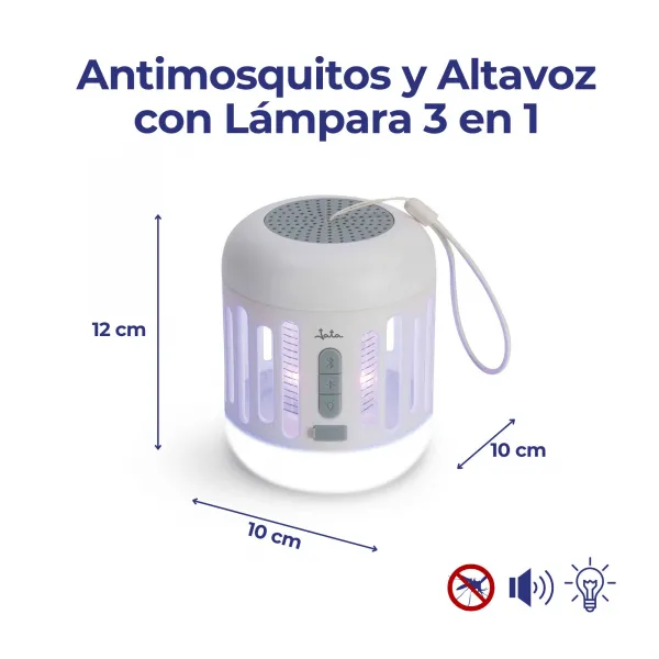 Remove insetos e lâmpada de alto-falante 3 em 1 MIB7