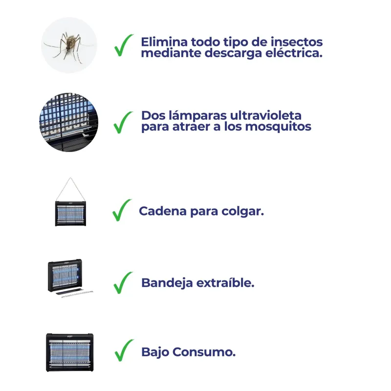 Elimina insectos eléctrico MOST3544