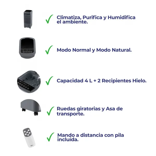 Ar condicionado portátil JVAC2002