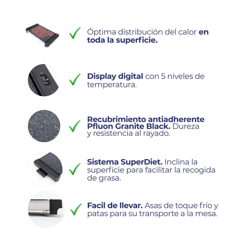 Grelhador Eletrónico Excellence JEGR3000