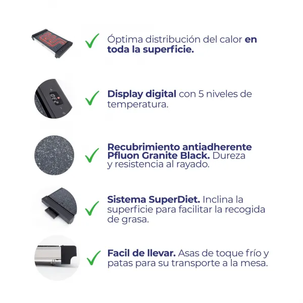 Grelhador Eletrónico Excellence JEGR3000