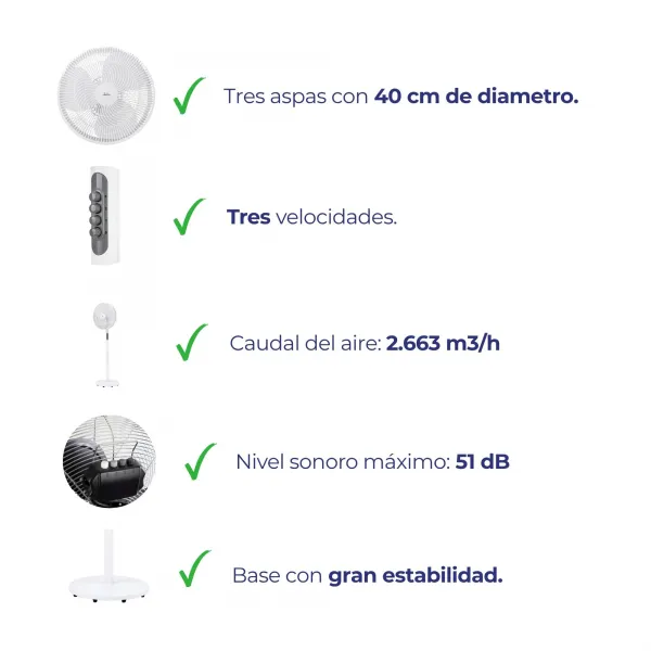 Ventoinha de pé JVVP3061