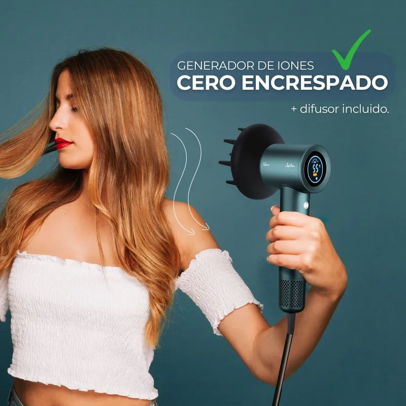 Secador Iónico con Motor Sem Escovas JBSC1600