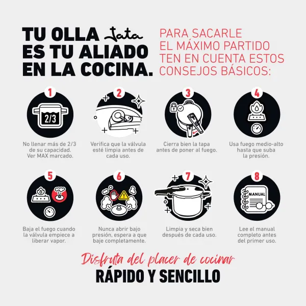 Panela de pressão rápida HOLL2226 / HOLL2228 / HOLL2230