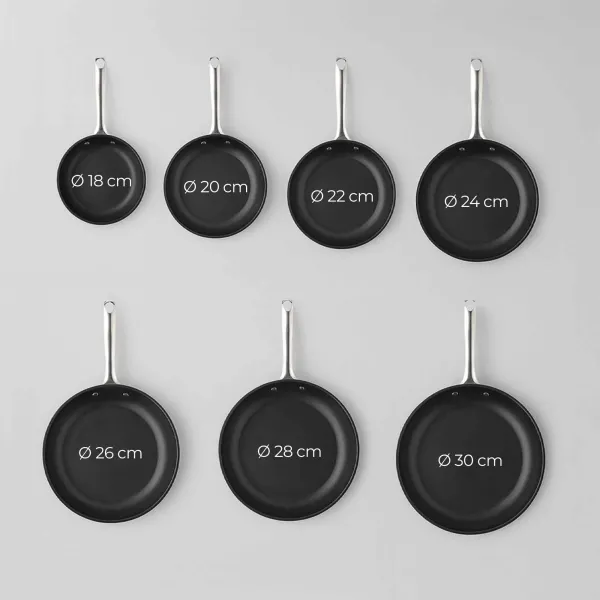 Frigideira aço inox La Garrotxa HSAR2118 / HSAR2120 / HSAR2122 / HSAR2124 / HSAR2126 / HSAR2128 / HSAR2130