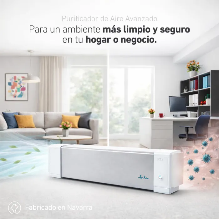 Purificador de aire con lámparas germicidas UVC JEGA1001