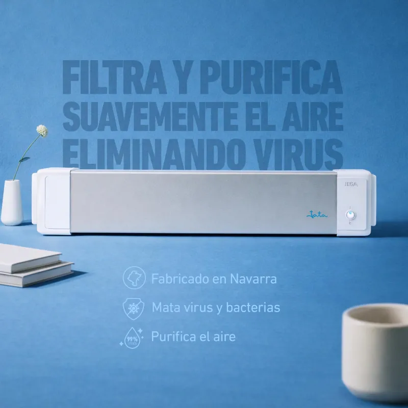 Purificador de aire con lámparas germicidas UVC...