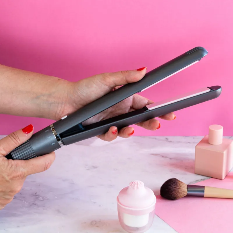 Modelador de cabelo de cerámica + escova facial...