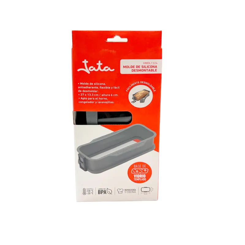 Molde silicone retangular desmontável HMOL1324