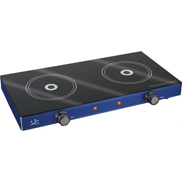 V142 Cocina Electrica Vitroceramica Portatil de 2 Placas 2400W - Ø 165mm -  Jata