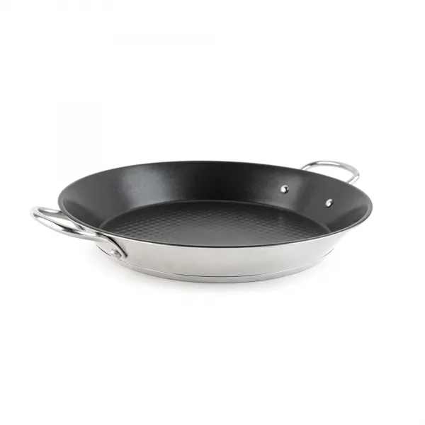Stainless steel paella pan 'La Garrotxa' HPAE2138 / HPAE2132