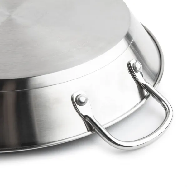 Stainless steel paella pan 'La Garrotxa' HPAE2138 / HPAE2132