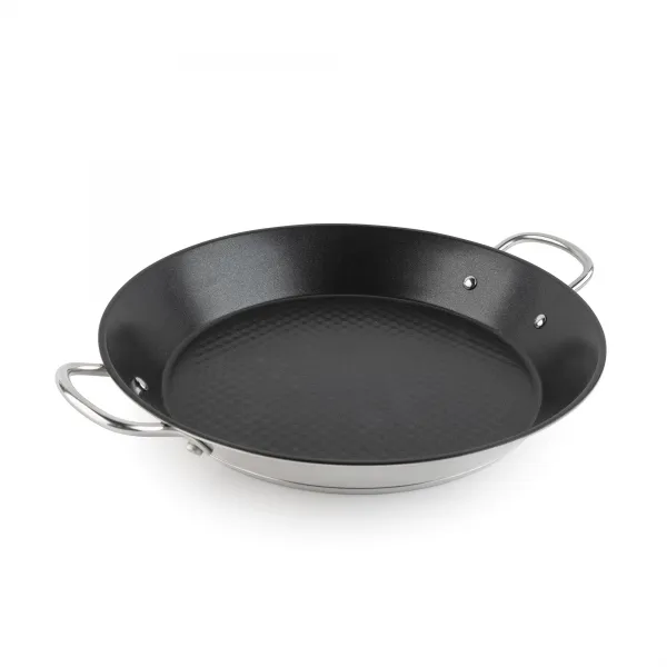 Stainless steel paella pan 'La Garrotxa' HPAE2138 / HPAE2132