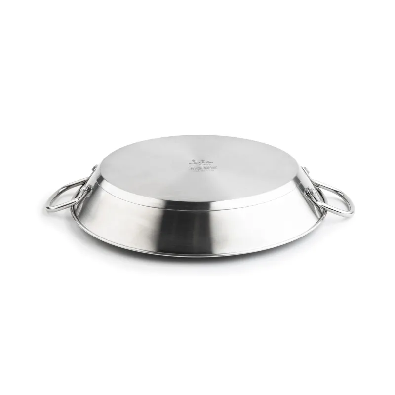 Stainless steel paella pan 'La Garrotxa'...