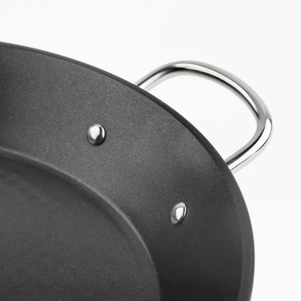 Stainless steel paella pan 'La Garrotxa' HPAE2138 / HPAE2132