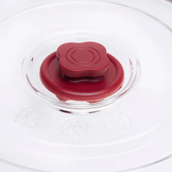 Pack of 3 round tempered glass containers HREC4230