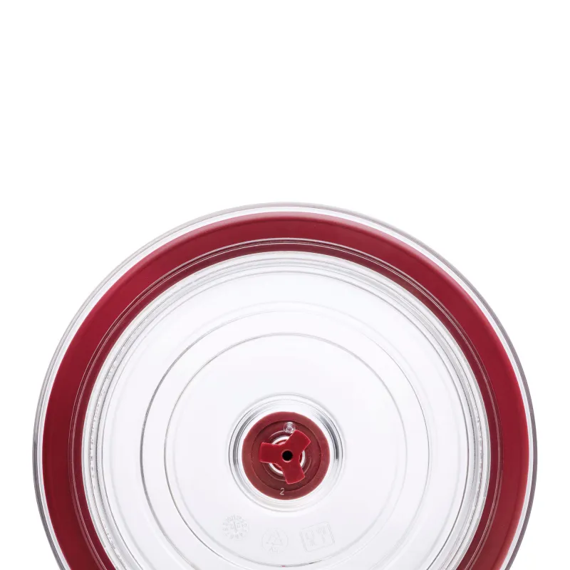 Pack of 3 round tempered glass containers HREC4230