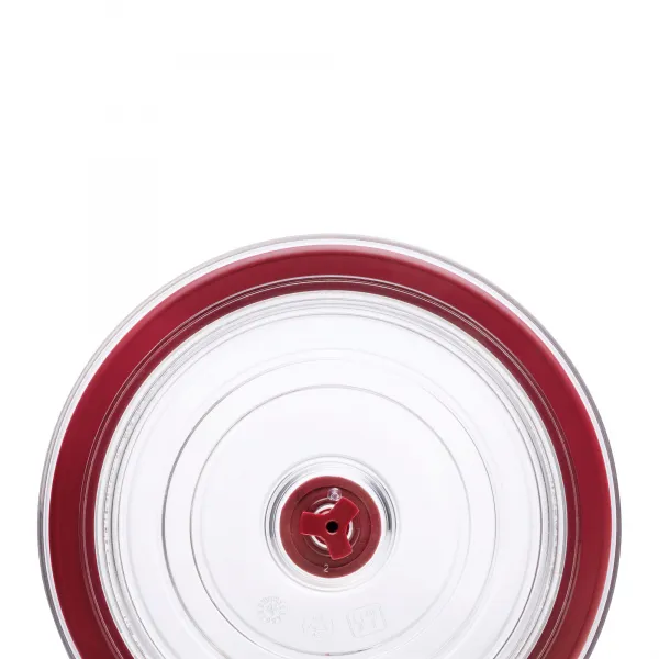 Pack of 3 round tempered glass containers HREC4230