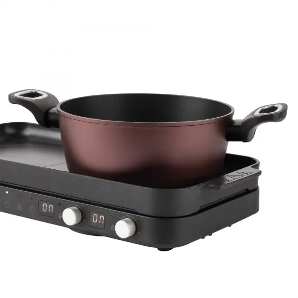 Induction electric cooker with grill plate JEVI1470