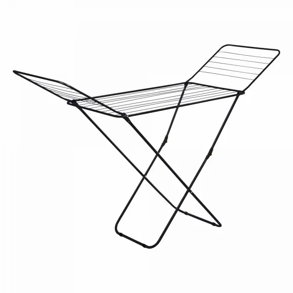 Folding clothing dryer rack with wings HTEN2370