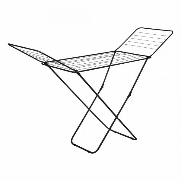 Folding clothing dryer rack with wings HTEN2370