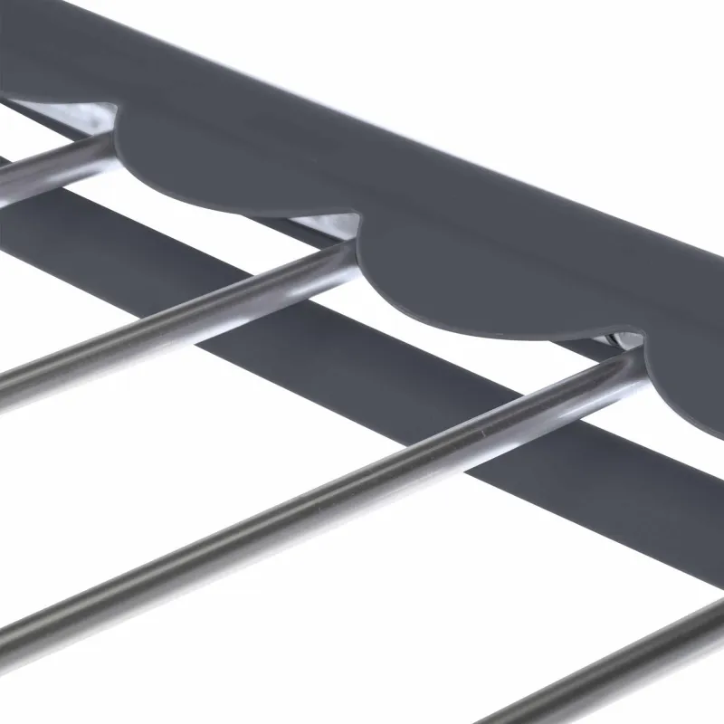 Folding aluminum clothing dryer with wings...