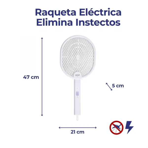 Raqueta eléctrica elimina insectos MOST3540