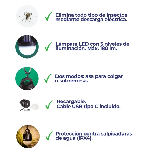 Elimina insectos / Lámpara portátil MOST3547