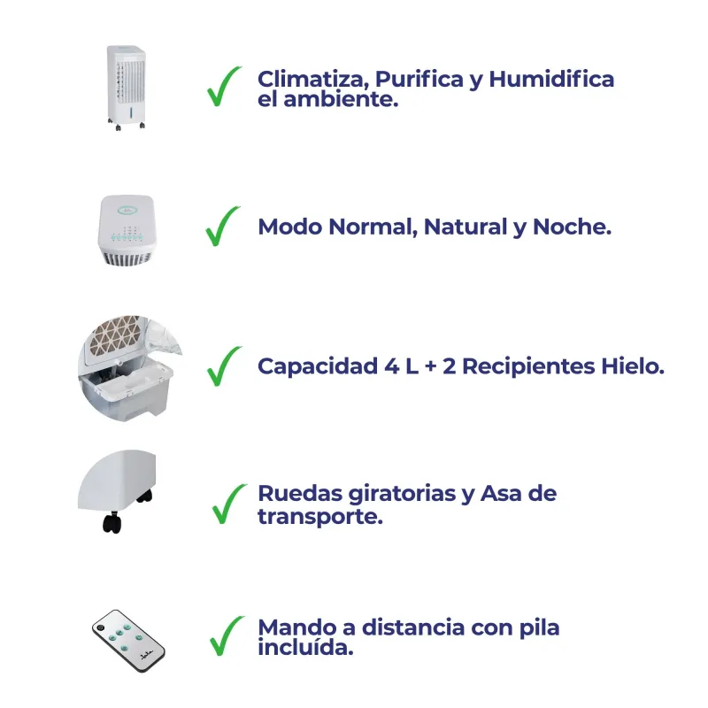 Condensador evaporativo 3 em 1 JVAC2001