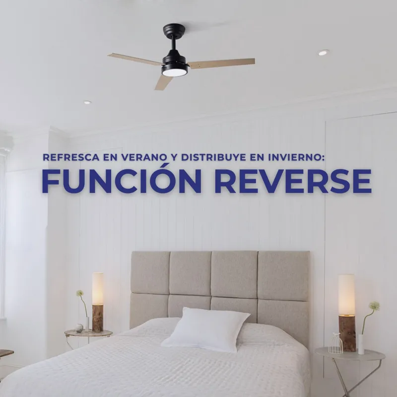 Ceiling fan with wooden blades JVTE4250