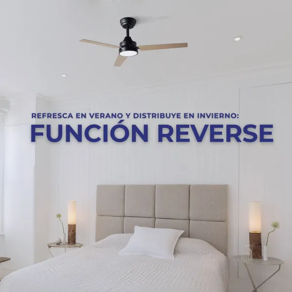 Ceiling fan with wooden blades JVTE4250