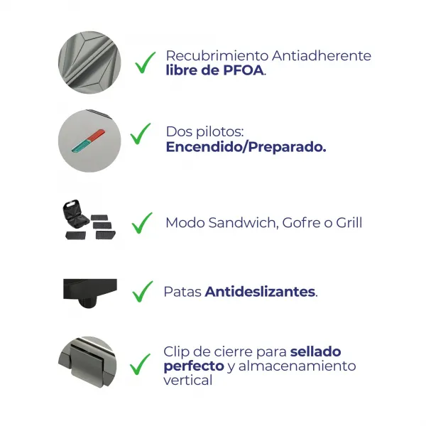 3 in 1 interchangeable plate sandwich maker JESW2010