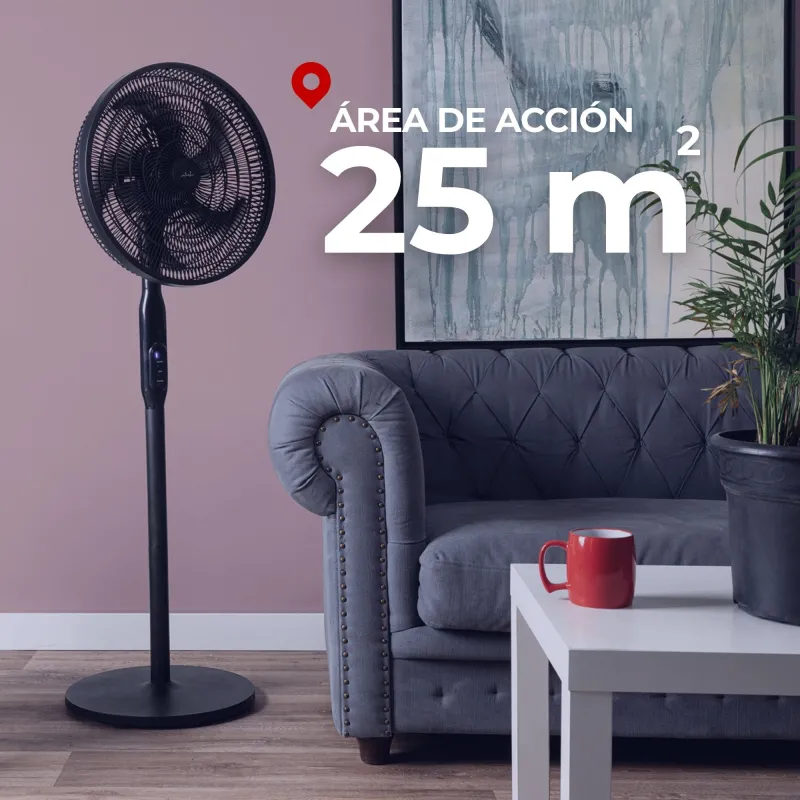 Stand fan with remote control JVVP3063