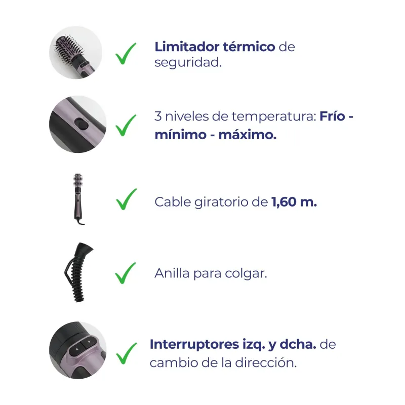 3-in-1 Rotating Hair Dryer Brush JBSC2255