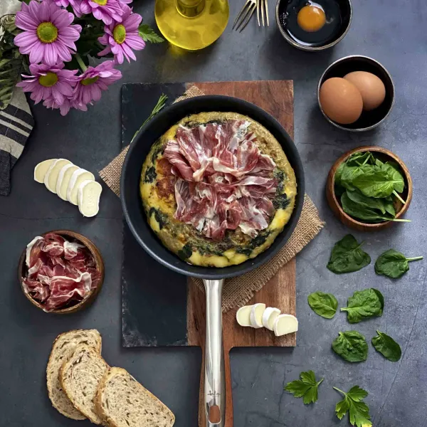 Stainless steel frying pan La Garrotxa HSAR2118 / HSAR2120 / HSAR2122 / HSAR2124 / HSAR2126 / HSAR2128 / HSAR2130