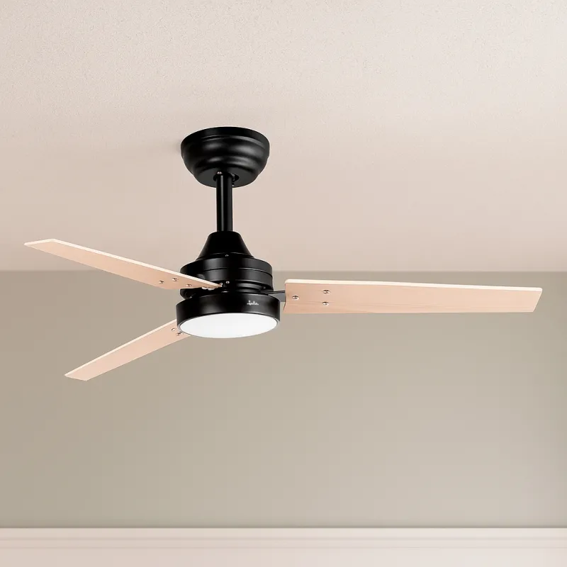 Ceiling fan with wooden blades JVTE4250