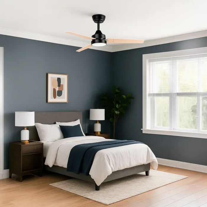 Ceiling fan with wooden blades JVTE4250 2