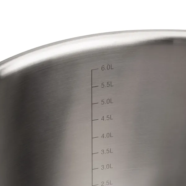 Stackable Stainless Steel Pot Set - 3 Pieces With Glass Lids HBAT2552