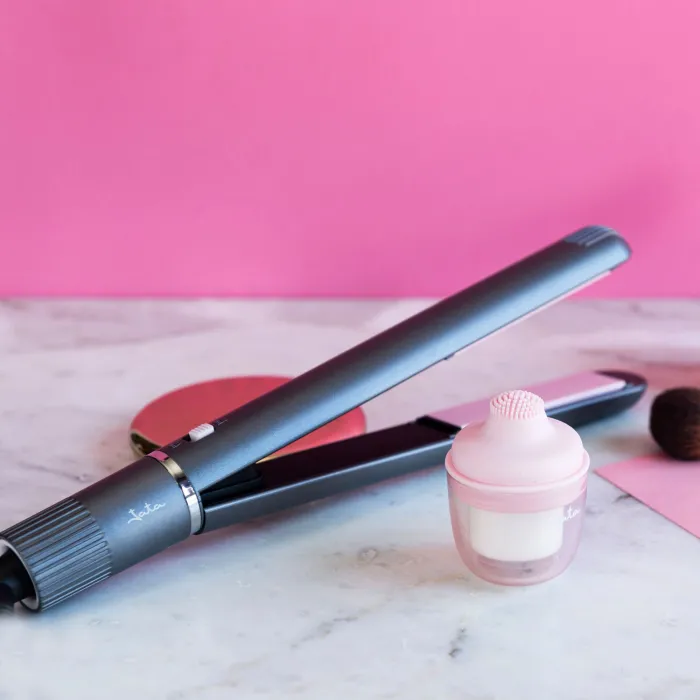 Ceramic hair straightener + gift facial brush JBSE2101 2