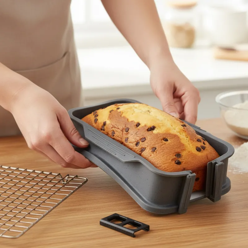 Removable rectangular silicone mould HMOL1324