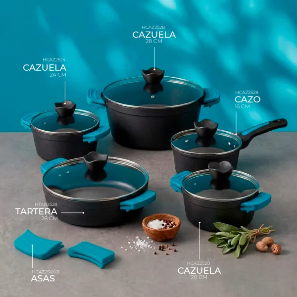Cazo / Cazuelas de Aluminio Fundido Full Induction HCAZ2608 HAZ2616 HCAZ2620 HCAZ2624 HCAZ2628