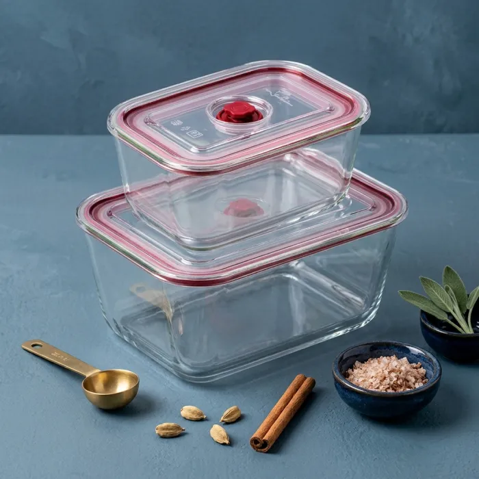 Tempered glass containers HREC4205